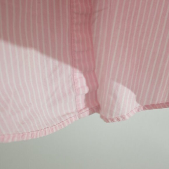 COPY - Jasmine rose pink white stripe JR embroidery blouse 100% cotton size M - Picture 3 of 10